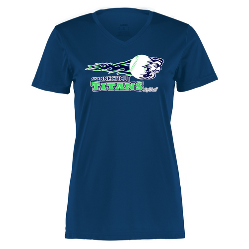 Titans Ladies Navy Moisture Wicking T-Shirt