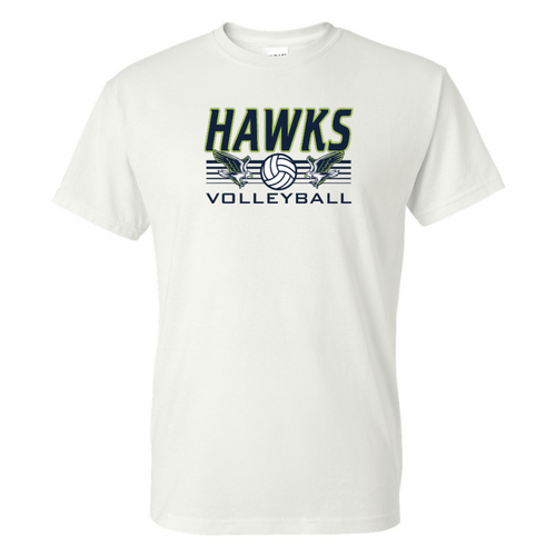 Hawks Volleyball White T-Shirt