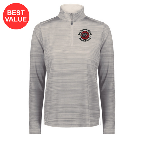 Dag Hammarskjold Ladies Pursuit Gray 1/4 Zip