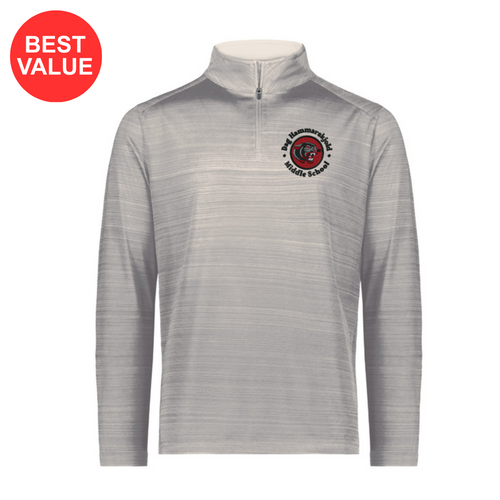Dag Hammarskjold Men's Pursuit Gray 1/4 Zip