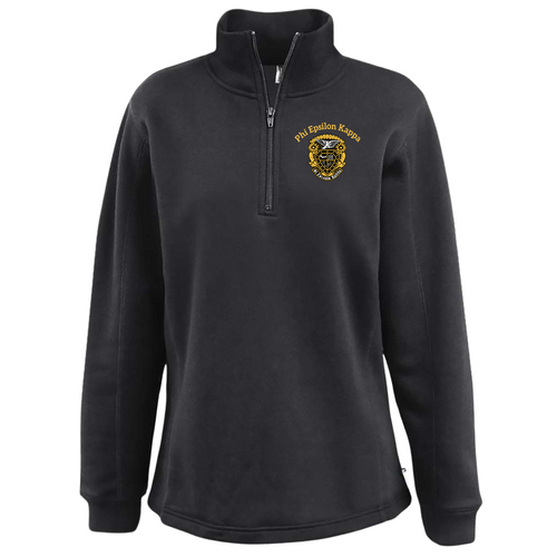 PEK Ladies Black 1/4 ZIp