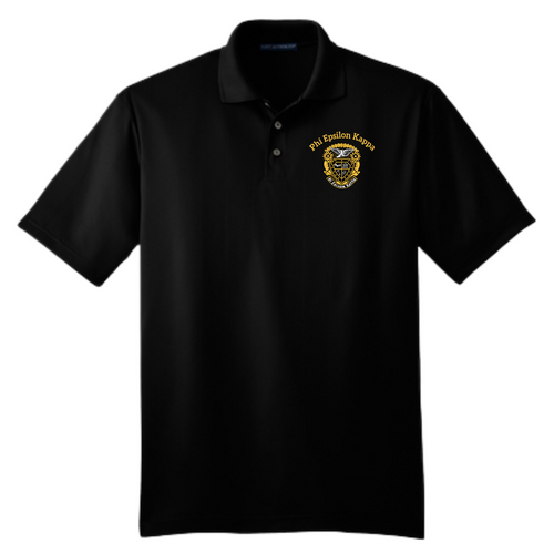 PEK Black Jacquard Polo PEK Black Jacquard Polo