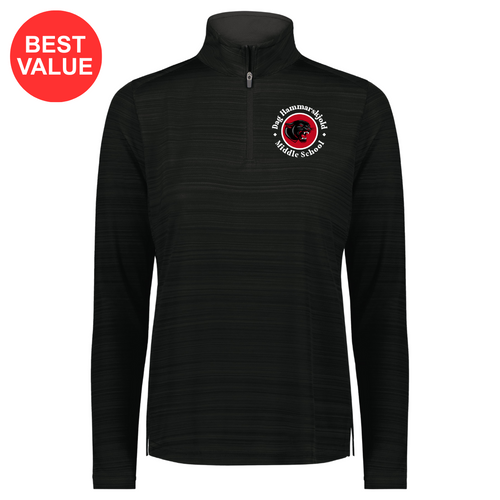 Dag Hammarskjold Ladies Pursuit Black 1/4 Zip