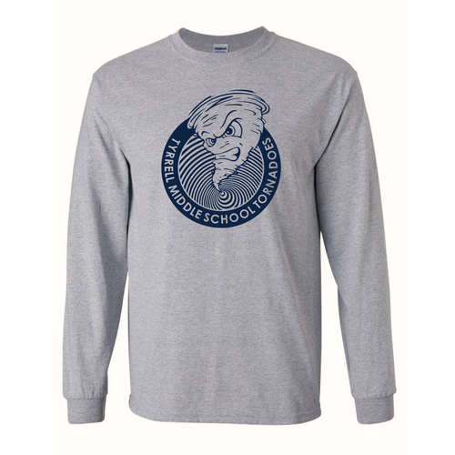 Tyrrell Middle School Sport Gray Long Sleeve