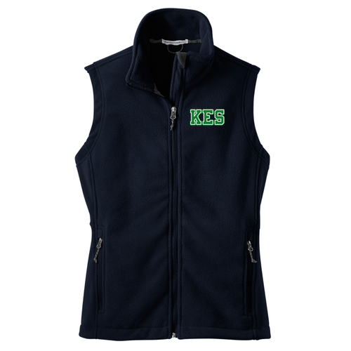 Kelley School Navy Ladies Fleece Vest