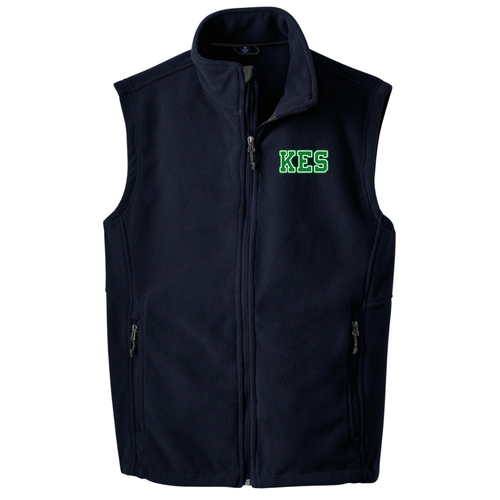 Kelley School Navy Gray Fleece Vest