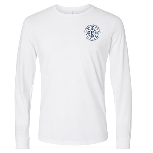 Southington Fire Local 2033 White CVC Long Sleeve Tee