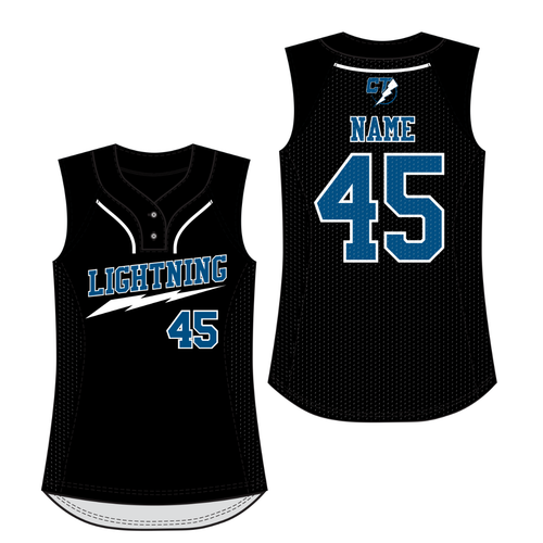 CT Lightning Black Sleeveless Jersey