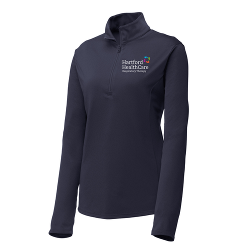 HHC Respiratory Therapy Ladies Navy Moisture Wicking 1/4 Zip