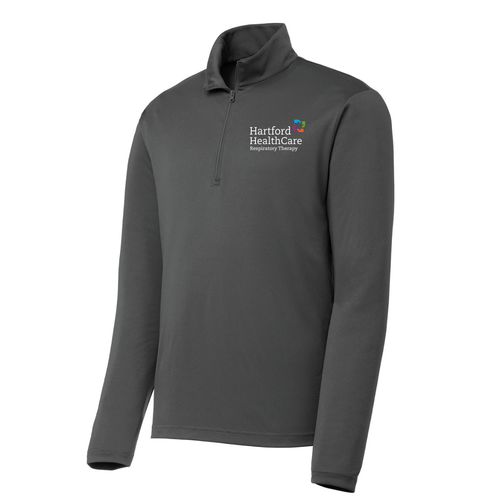 (Trach Coordinator Only) HHC Respiratory Therapy Iron Gray Moisture Wicking 1/4 Zip