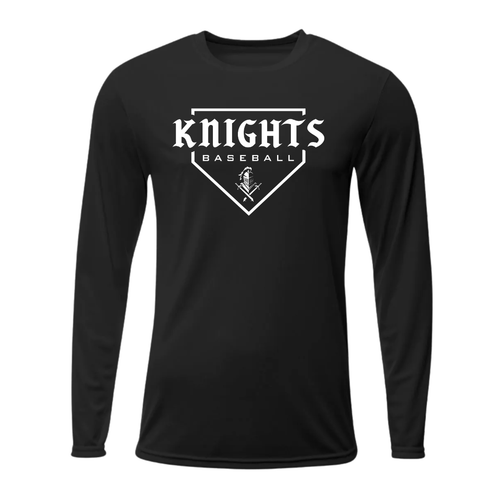 Knights Travel Baseball Moisture Wicking Long Sleeve