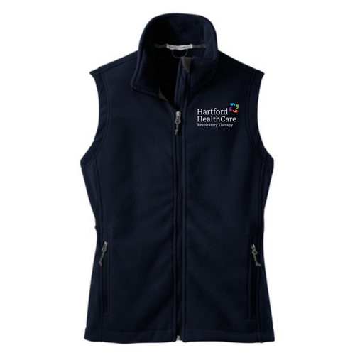 HHC Respiratory Therapy Navy Ladies Chill Fleece Vest