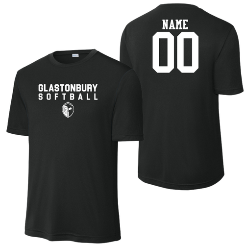 Glastonbury Softball Black Practice Shirt