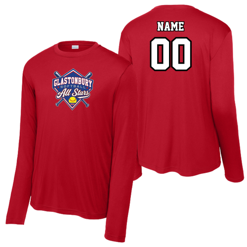  Glastonbury All Stars Red Moisture Wicking Long Sleeve