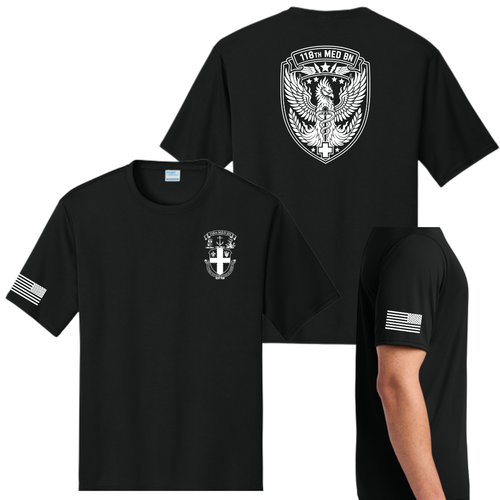 HHD National Guard Moisture Wicking Black T-Shirt
