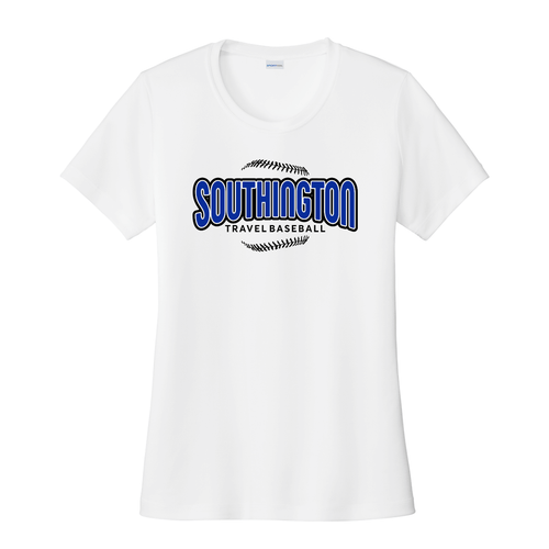 12U Lindquist Ladies White Moisture Wicking T-Shirt