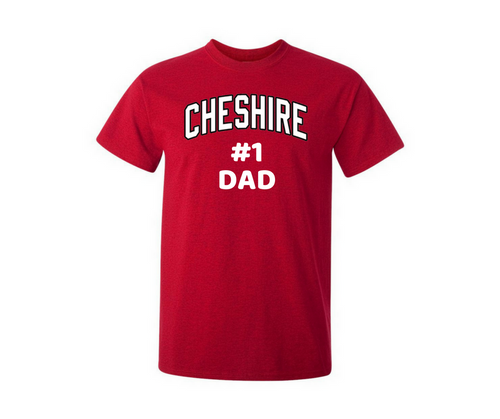 Cheshire #1 Dad Red T-Shirt