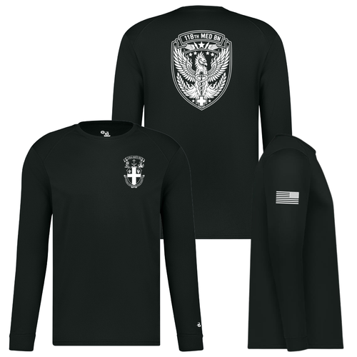 118 National Guard Moisture Wicking Black Long Sleeve