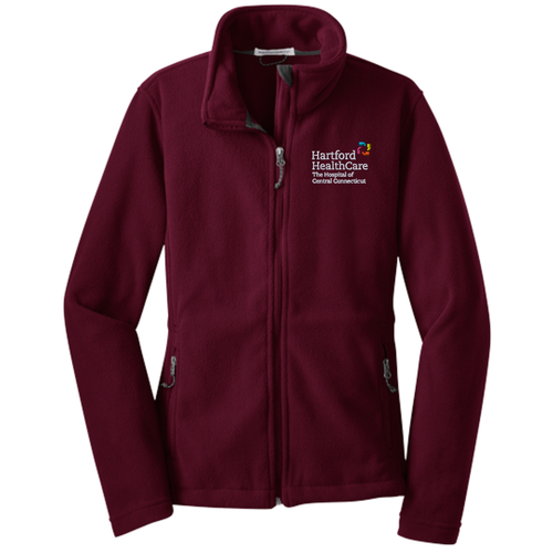 THOCC Speech Language Pathology Ladies Maroon Chill Fleece Jacket