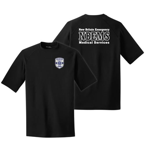 New Britain EMS Black Performance Crew T-Shirt
