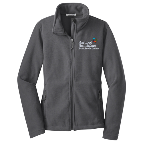 Hartford Healthcare Heart and Vascular Institute Ladies Iron Gray Chill Fleece Jacket