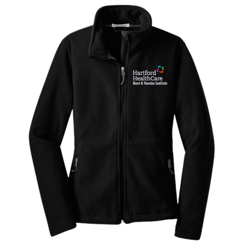 Hartford Hospital Heart and Vascular Institute Ladies Black Chill Fleece Jacket