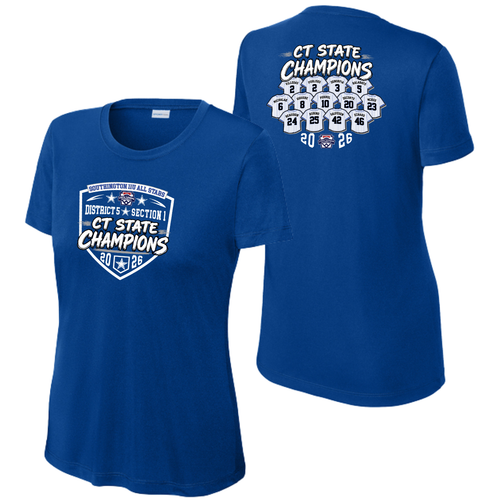Southington District All Stars 11U CT State Champs Ladies Moisture Wicking T-Shirt