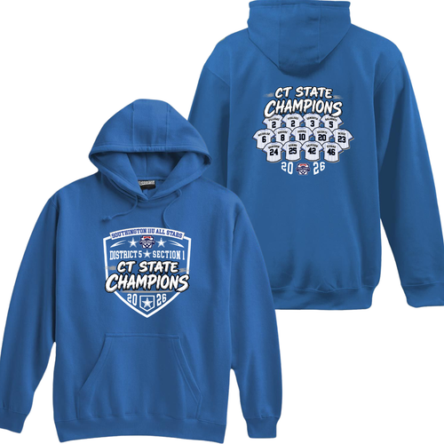 Southington District All Stars 11U CT State Champs Hooded Sweatshirt