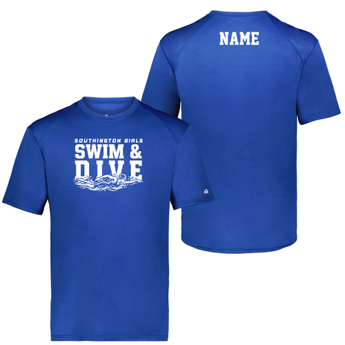 SHS Girls Swim & Dive Unisex Royal Moisture Wicking T-Shirt