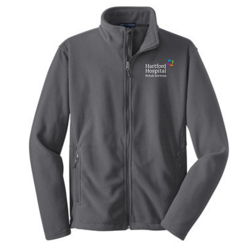 Hartford Hospital Rehab Services Iron Gray Chill Fleece Jacket
