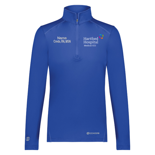 Hartford Hospital Medical ICU Ladies Royal 1/4 Zip Pullover