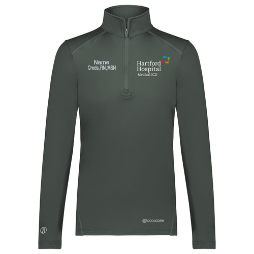 Hartford Hospital Medical ICU Ladies Iron 1/4 Zip Pullover