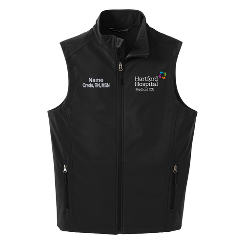 Hartford Hospital Medical ICU Black Soft Shell Vest