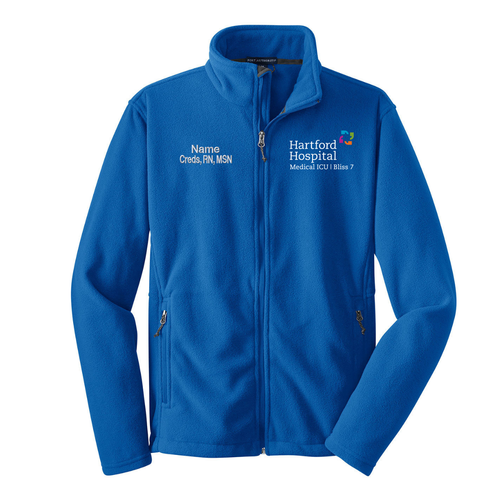 Hartford Hospital Medical ICU Bliss 7 Royal Chill Fleece Jacket