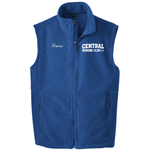 CCSU Student Nurses Royal Fleece Vest