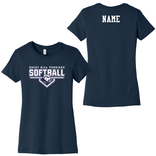 Rocky Hill Softball Navy Women’s Slim Fit Tee