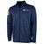 Prata Agency Navy Full Zip Knit Fleece Jacket