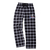 American Gymnastics Black White Flannel Pants