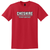 Cheshire Ram Band Red Stacked Logo T-Shirt