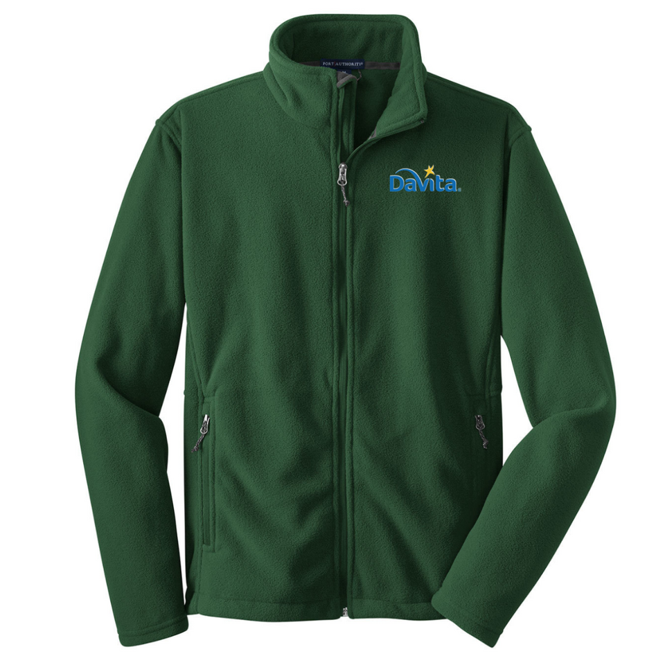 Davita Hunter Green Chill Fleece Jacket Southington the Athletic Shop