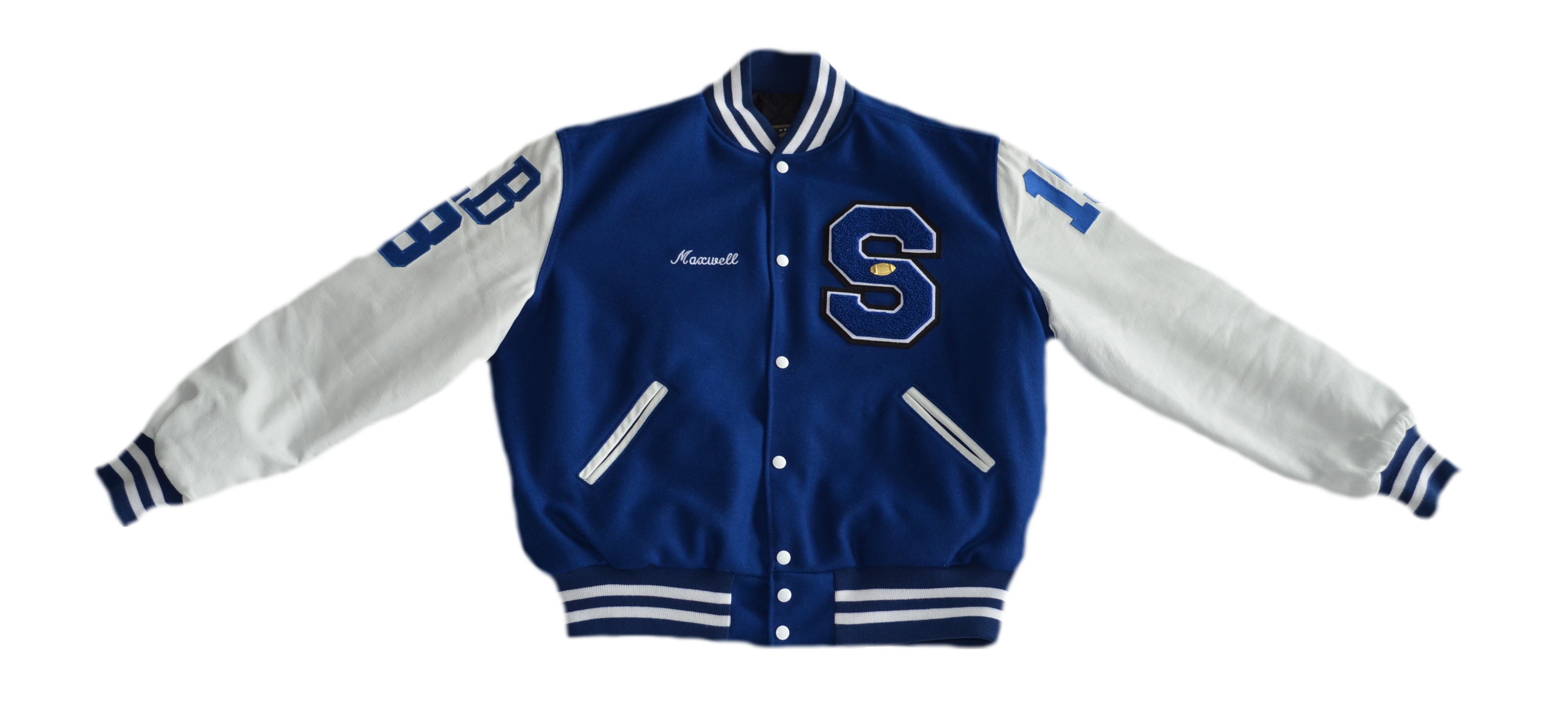 Varsity leather sales jacket customized