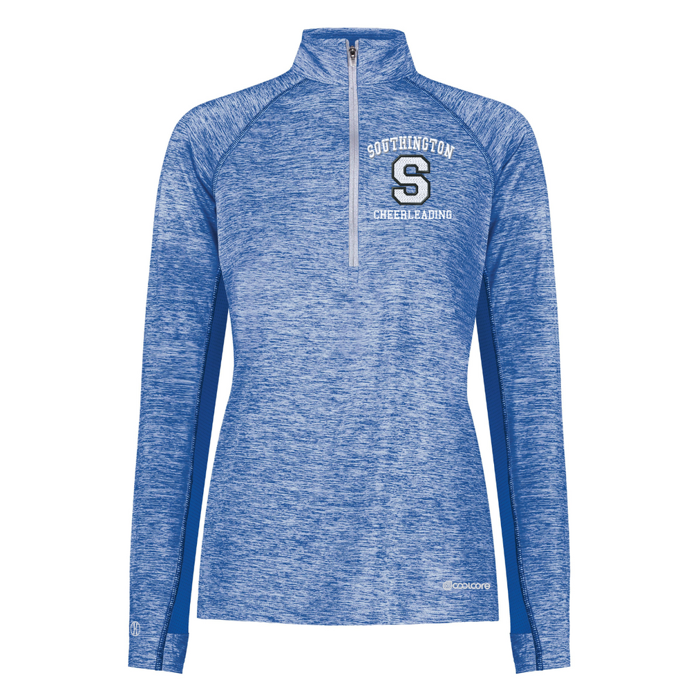 Southington Cheerleading Ladies Cool Core 1/2 Zip Southington the