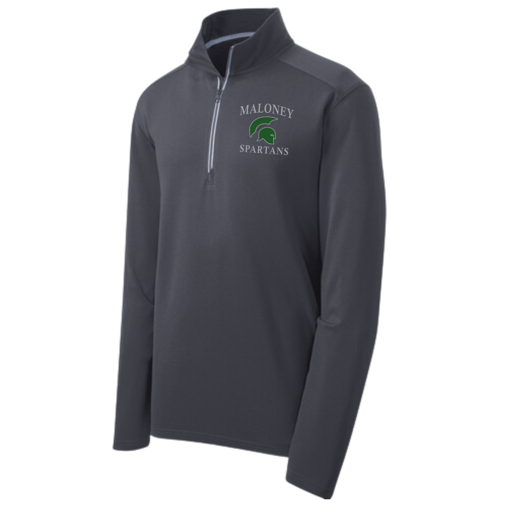 Maloney Textured 1/4 Zip Southington the Athletic Shop