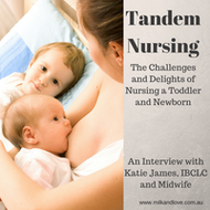 Two on the go: Tandem breastfeeding a toddler and newborn