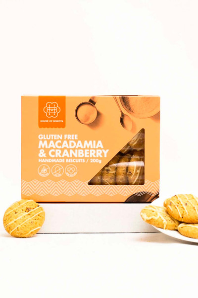 House of Biskota Gift Hamper Treats // Macadamia and Cranberry Cookies Gluten Free 200g