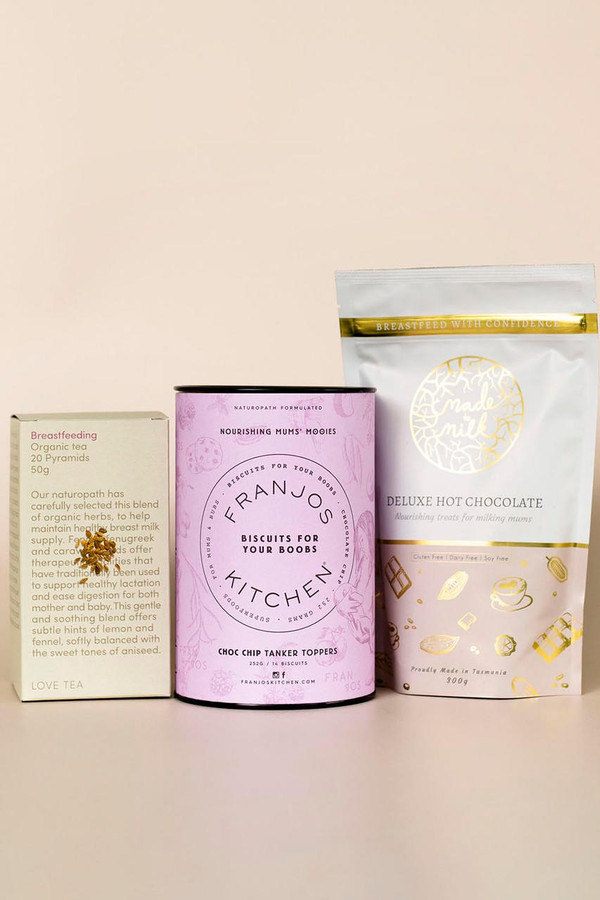 Milk and Love Bestselling Lactation Cookies, Breastfeeding Tea + Hot Choc Bundle 