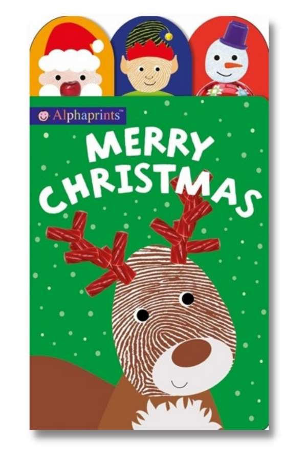 Book Alpha Prints Merry Christmas byRoger Priddy // Board Book for Toddlers