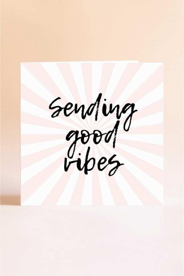 Milk and Love Greeting Card - Sending Good Vibes - Sustainably Printed in Australia