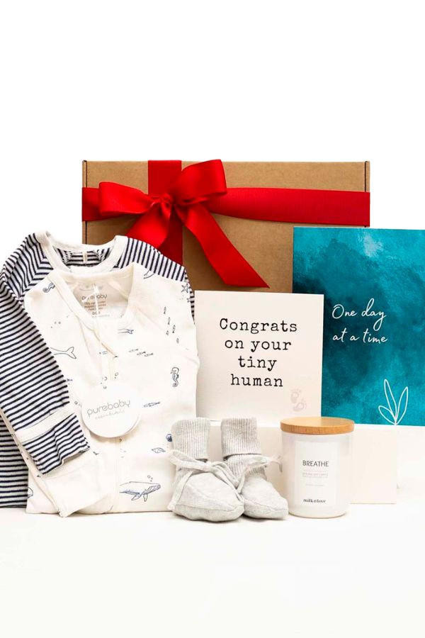 Milk and Love New Baby Gift Box Hamper // Organic + Natural 