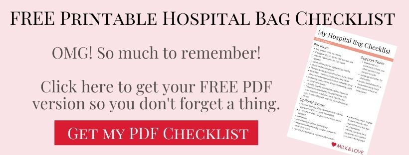 hospital bag checklist for mum